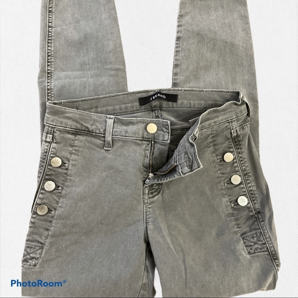 J Brand Zion Button Pocket Crop Skinny Pants - Picture 6 of 7